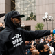 “We came for justice, we came for convictions,” former NBA star Stephen Jackson told a crowd in Minneapolis.